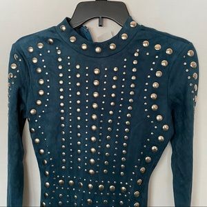 2/$40 Studded Suede Dress